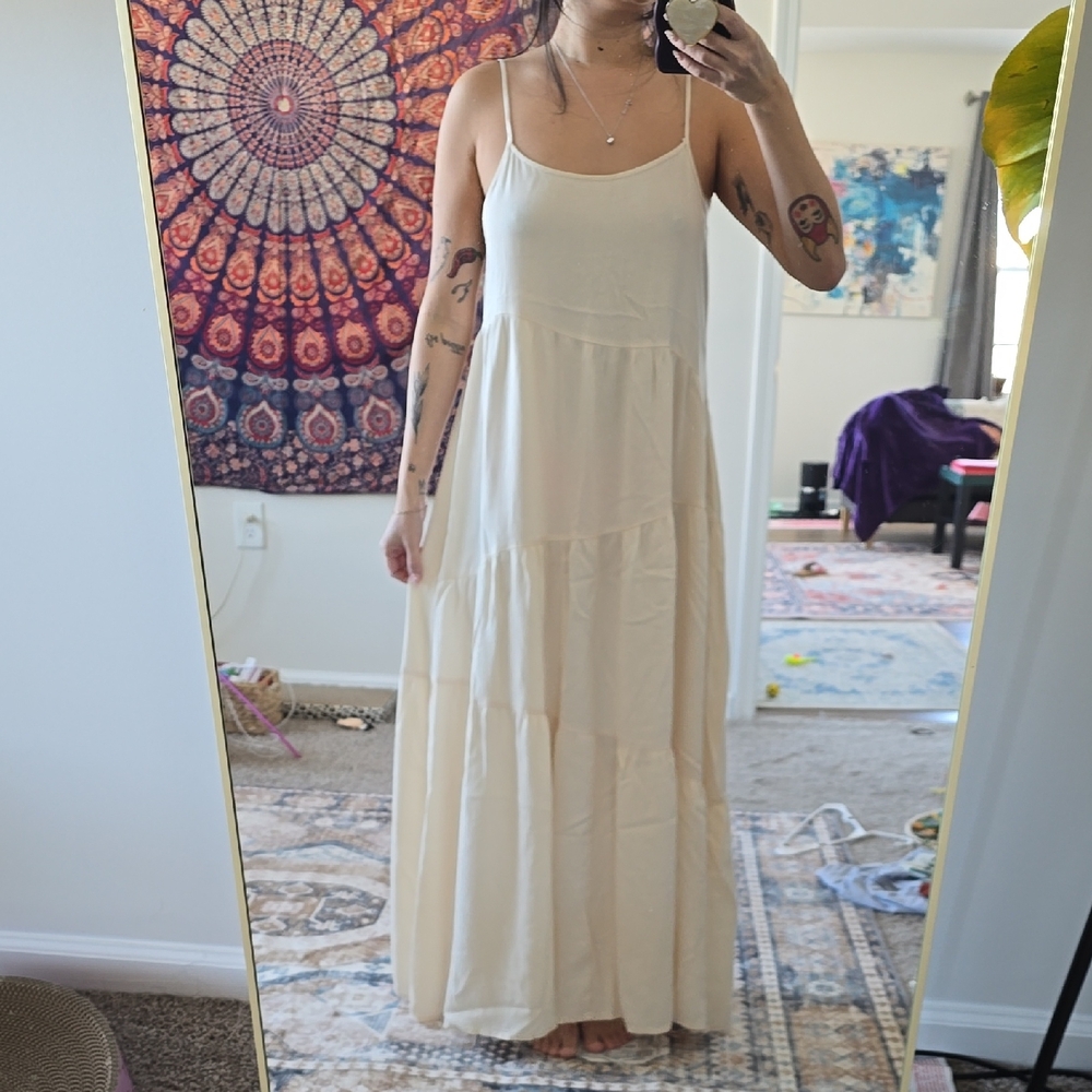 Cream Maxi Dress